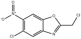 5-Chloro-2-chloromethyl-6-nitro-benzooxazole Structure