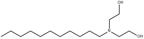 N,N-bis(2-hydroxyethyl)-undecylamine 化学構造式