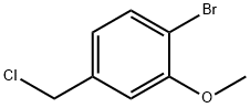 1-溴-4-(氯甲基)-2-甲氧基苯 结构式