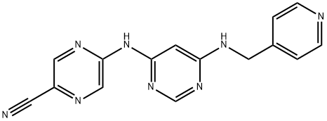 1137475-35-4 5-((6-((Pyridin-4-ylmethyl)amino)pyrimidin-4-yl)amino)pyrazine-2-carbonitrile