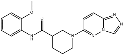 N-(2-methoxyphenyl)-1-([1,2,4]triazolo[4,3-b]pyridazin-6-yl)piperidine-3-carboxamide Structure