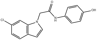 2-(6-chloro-1H-indol-1-yl)-N-(4-hydroxyphenyl)acetamide|