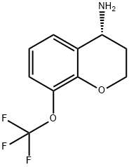 (R)-8-(三氟甲氧基)色烯-4-胺 结构式