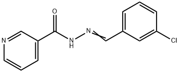 N'-[(E)-(3-chlorophenyl)methylidene]pyridine-3-carbohydrazide Structure