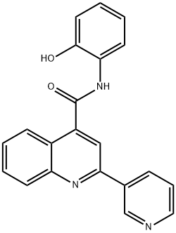 N-(2-hydroxyphenyl)-2-(pyridin-3-yl)quinoline-4-carboxamide Struktur