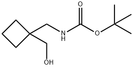1-(Boc-aminomethyl)cyclobutanemethanol 化学構造式