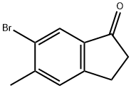 6-ブロモ-5-メチル-1-インダノン 化学構造式