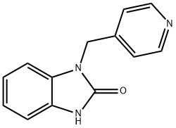 1-(Pyridin-4-ylmethyl)-1H-benzo[d]imidazol-2(3H)-one 化学構造式