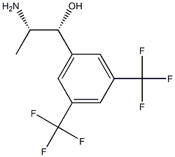 (1R,2S)-2-氨基-1-(3,5-双(三氟甲基)苯基)丙-1-醇 结构式
