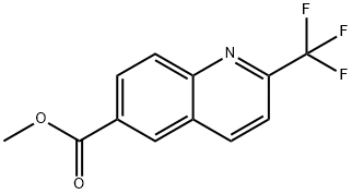 2-(トリフルオロメチル)キノリン-6-カルボン酸メチル 化学構造式