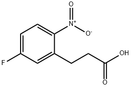 3-(5-fluoro-2-nitrophenyl)propanoic acid Structure