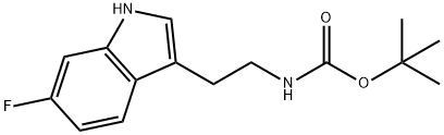 Tert-Butyl (2-(6-Fluoro-1H-Indol-3-Yl)Ethyl)Carbamate Struktur