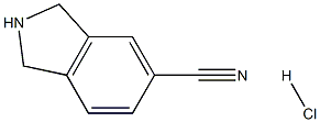 2,3-Dihydro-1H-isoindole-5-carbonitrile hydrochloride 化学構造式