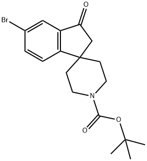 Tert-Butyl 5-Bromo-3-Oxo-2,3-Dihydrospiro[Indene-1,4'-Piperidine]-1'-Carboxylate Structure