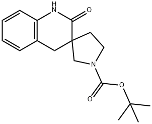 Tert-Butyl 2'-Oxo-2',4'-Dihydro-1'H-Spiro[Pyrrolidine-3,3'-Quinoline]-1-Carboxylate Struktur