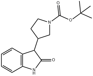 Tert-Butyl 3-(2-Oxoindolin-3-Yl)Pyrrolidine-1-Carboxylate Structure