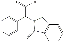 (2R)-(1-oxo-1,3-dihydro-2H-isoindol-2-yl)(phenyl)ethanoic acid Struktur