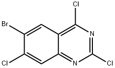 6-溴-2,4,7-三氯喹唑啉,1166378-32-0,结构式