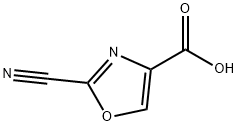2-氰基噁唑-4-羧酸, 1167056-75-8, 结构式