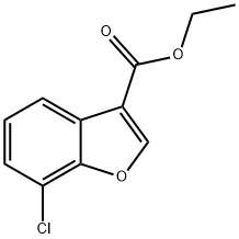 ethyl 7-chlorobenzofuran-3-carboxylate 结构式