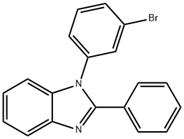 2-苯基-1-(3-溴苯基)苯并咪唑 结构式