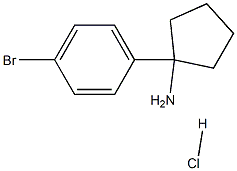 1-(4-溴苯基)环戊胺盐酸盐, 1172462-36-0, 结构式