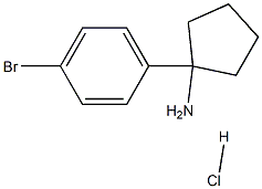 1-(4-Bromophenyl)cyclopentanamine HCl 化学構造式