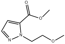 2-(2-Methoxy-Ethyl)-2H-Pyrazole-3-Carboxylic Acid Methyl Ester Struktur