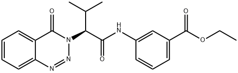 ethyl 3-{[3-methyl-2-(4-oxo-1,2,3-benzotriazin-3(4H)-yl)butanoyl]amino}benzoate Structure