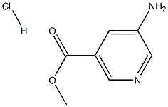 5-Amino-nicotinic acid methyl ester hydrochloride 化学構造式