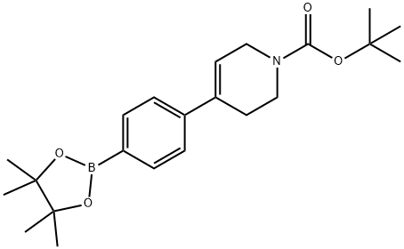 (4-(1-(TERT-ブチルトキシカルボニル)-1,2,3,6-テトラヒドロピリジン-4-イル)フェニル)ボロン酸ピナコールエステル 化学構造式