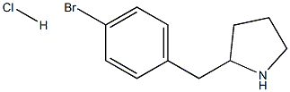 2-(4-Bromo-benzyl)-pyrrolidine hydrochloride Struktur