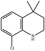 8-Chloro-4,4-dimethyl-1,2,3,4-tetrahydroquinoline Struktur