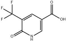 6-Oxo-5-(trifluoromethyl)-1,6-dihydropyridine-3-carboxylic acid Struktur