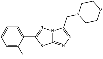 6-(2-fluorophenyl)-3-(morpholin-4-ylmethyl)[1,2,4]triazolo[3,4-b][1,3,4]thiadiazole Structure
