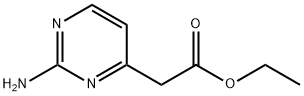 2-(2-アミノピリミジン-4-イル)酢酸エチル 化学構造式