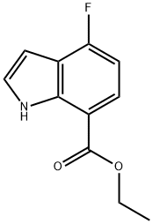 Ethyl 4-fluoro indole-7-carboxylate Struktur