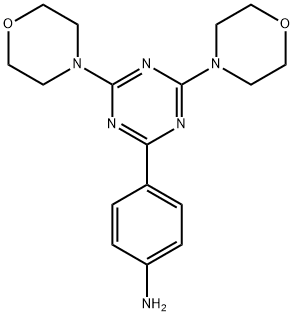 4-(4,6-dimorpholino-1,3,5-triazin-2-yl)aniline Structure