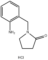 1-[(2-Aminophenyl)Methyl]Pyrrolidin-2-One Hydrochloride Structure