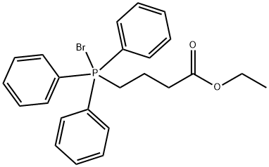 Butanoic acid, 4-(bromotriphenylphosphoranyl)-, ethyl ester Structure