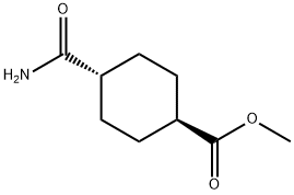 (1R,4R)-4-氨基甲酰基环己甲酸甲酯, 1202-24-0, 结构式