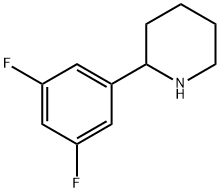 2-(3,5-DIFLUOROPHENYL)PIPERIDINE 化学構造式