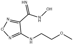 1,2,5-Oxadiazole-3-carboximidamide,N-hydroxy-4-[(2-methoxyethyl)amino]- Structure