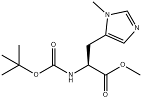 Methyl 2-((Tert-Butoxycarbonyl)Amino)-3-(1-Methyl-1H-Imidazol-5-Yl)Propanoate Structure