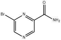 6-bromopyrazine-2-carboxamide 结构式