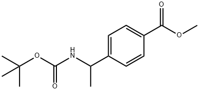 methyl 4-(1-(tert-butoxycarbonyl)ethyl)benzoate Struktur