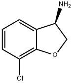 (3R)-7-CHLORO-2,3-DIHYDRO-1-BENZOFURAN-3-AMINE Struktur