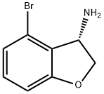 (3S)-4-BROMO-2,3-DIHYDROBENZO[B]FURAN-3-YLAMINE Struktur