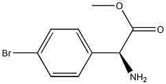 METHYL (2S)-2-AMINO-2-(4-BROMOPHENYL)ACETATE Struktur