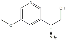 (2R)-2-AMINO-2-(5-METHOXY(3-PYRIDYL))ETHAN-1-OL Struktur